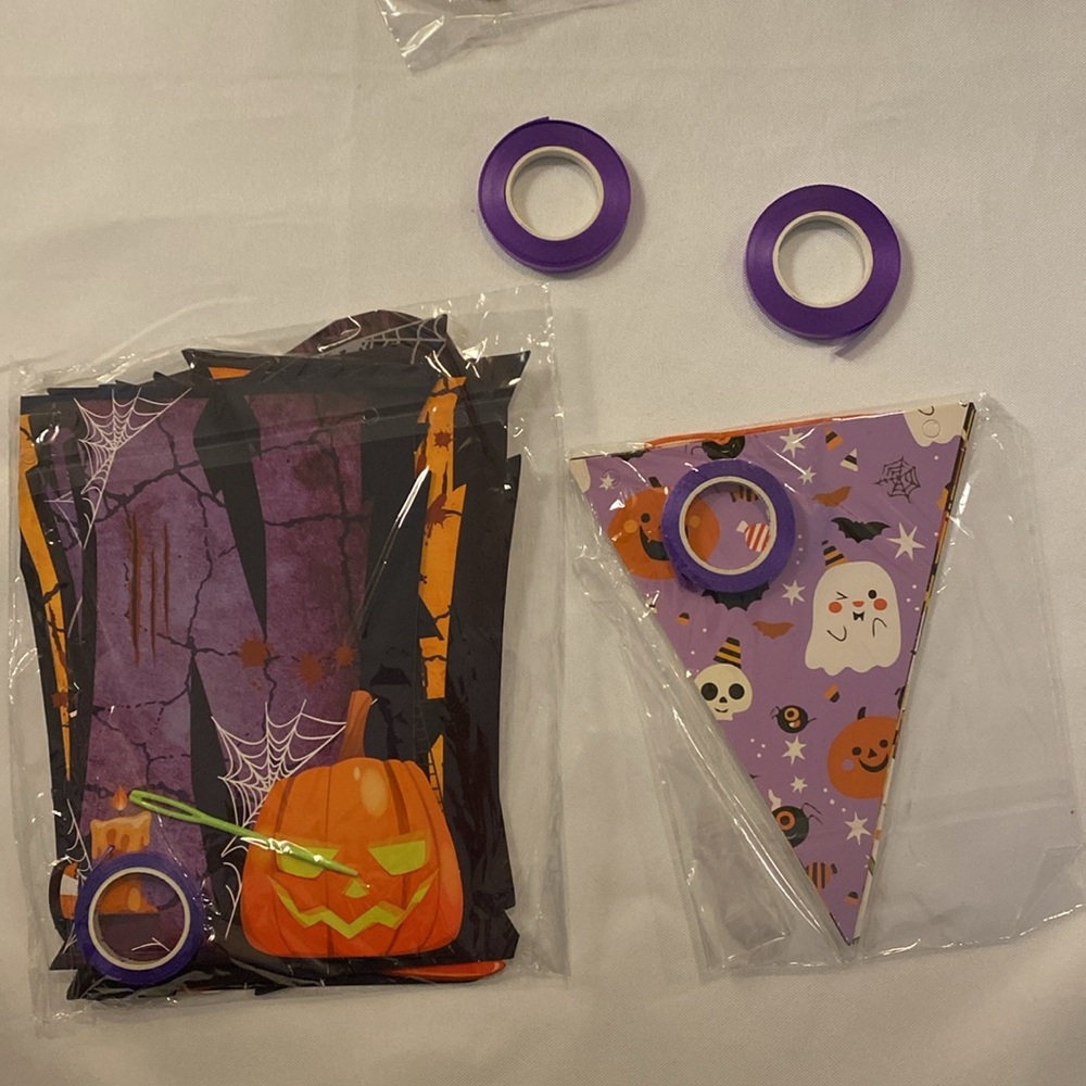 Halloween Party Decoration Set - Black, Purple, Orange - Picture 4 of 9